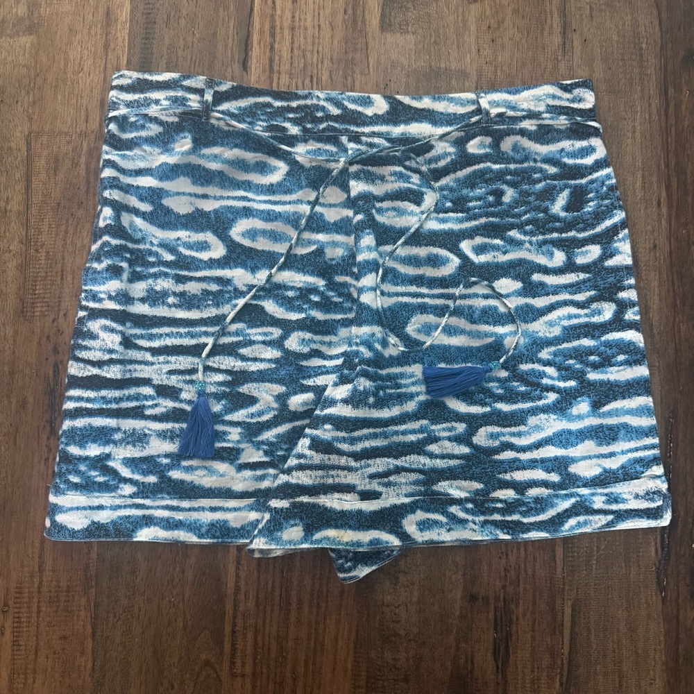 Samson Blue Patterned lightweight pull on shorts Large - Picture 14 of 16
